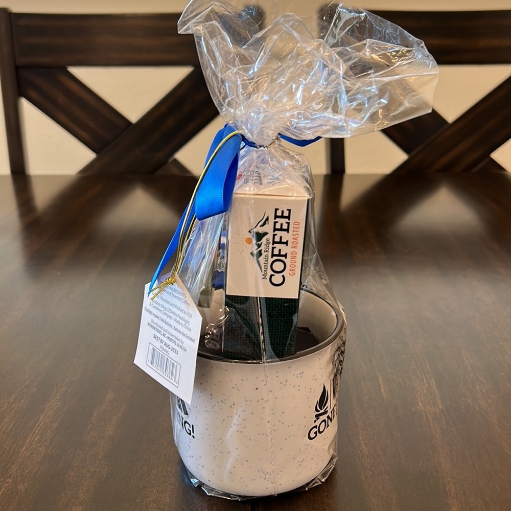 NEW “Gone Fishing” Coffee Mug with Coffee, Flashlight, Compass - Picture 4 of 5